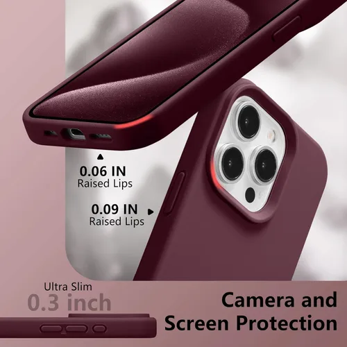 Vista 183 de Funda magnética de silicona para iPhone 13 Pro, color blanco antiguo [Compatible con Magsafe] [Forro de microfibra suave antiarañazos], funda