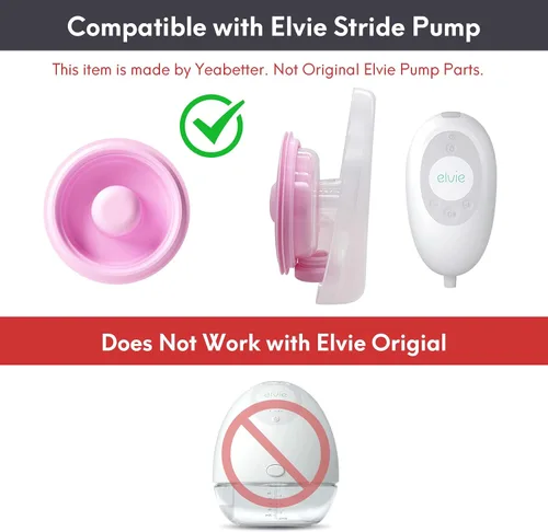 Vista 3 de Paquete de 3 sellos de bomba compatibles con extractor de leche Elvie Stride, diafragma Elvie Stride, membrana de silicona, para almacenamiento