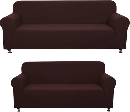 Vista 23 de Sapphire Home - Juego de 2 fundas para sofá, sofá de 2 plazas, ajuste elástico, sin arrugas, funda protectora para muebles para 3/2 cojines