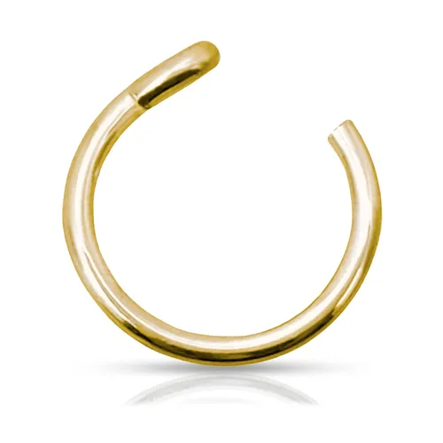 Vista 15 de 925 Sterling Silver Fake Clip on Nose Ring, 20g Tiny Faux Non Piercing Huggie Hoop