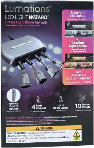 Vista 3 de Illuminations Luminarias LED LIGHTWIZARD 4 Puertos con Control Remoto
