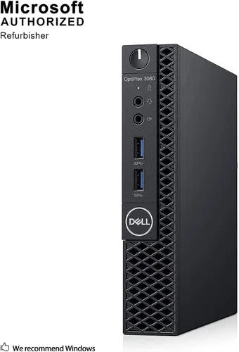 Vista 2 de Dell Microcomputadora de escritorio Opticlex 3060, Intel i5-8400 2.1GHz, memoria de 16 GB, SSD de 512 GB, teclado y mouse con cable, Windows 10 Pro
