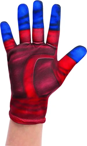 Vista 3 de Rubie's Marvel - Guantes de disfraz de Capitán Marvel para niños, rojo/azul