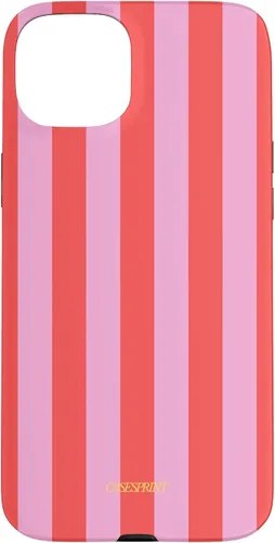 Vista 9 de Funda de rayas rojas rosas para iPhone 17
