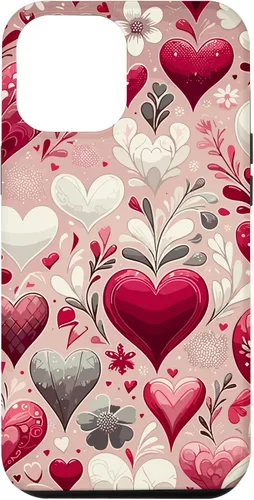Vista 25 de Funda romántica para iPhone 11 Pro Max con corazones encantadores para el día de San Valentín