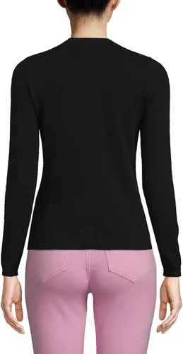 Vista 2 de Lands' End Suéter tipo cárdigan de cachemira para mujer