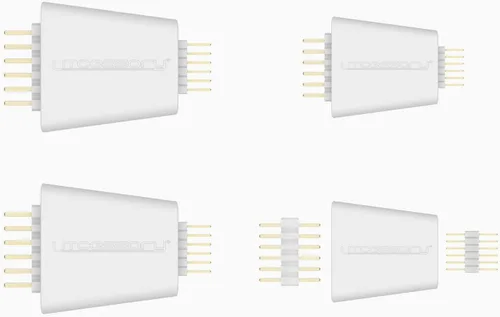 Vista 4 de Litcessory Adaptador de tira de luz V3 a V4 para Philips Hue Lightstrip Plus (paquete de 4, blanco)