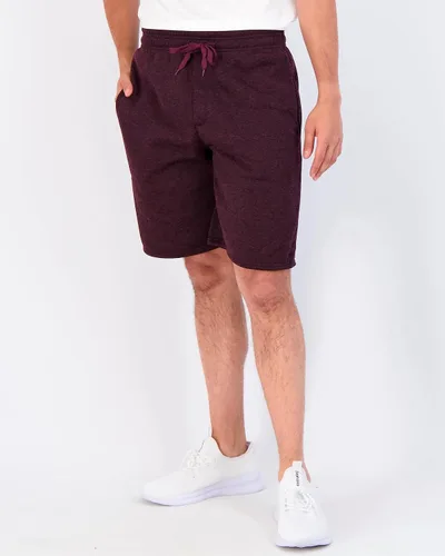Vista 2 de Real Essentials Paquete de 3 pantalones cortos deportivos de forro polar para hombre de 9 pulgadas, tallas regulares y grandes altas