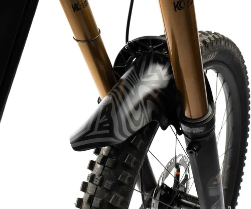 Vista 5 de Guardabarros delantero de MTB - Protección ligera y duradera - Ajuste universal - Protege contra el barro, salpicaduras de agua y más Protección