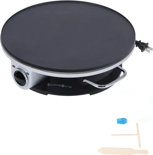 Vista 6 de Máquina de panqueques Fabricante de enchufes Utensilios para hornear Fabricante de panqueques para el hogar Material Crepe Maker Grill Aluminio