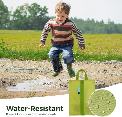 Vista 3 de pack all Bolsa de zapatos para niños para viajes, bolsa de zapatos resistente al agua para gimnasio, bolsa de tacos de fútbol resistente al olor