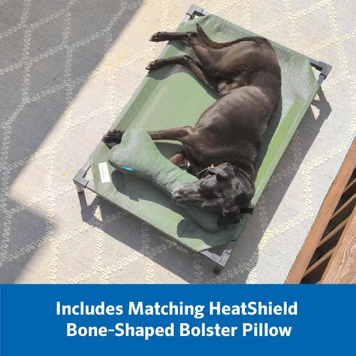 Vista 6 de Cama Elevada para Perros Coolaroo Pro con Tela HeatShield – Catre Elevado de Enfriamiento Avanzado para Razas Pequeñas y Medianas, Fácil de Limpiar