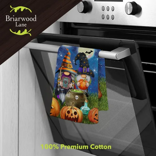 Vista 2 de Briarwood Lane Toalla de mano de gnomos de Halloween 26" x 18