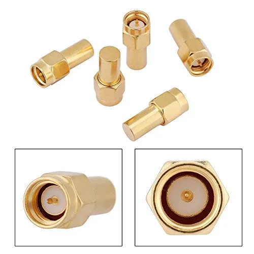 Vista 3 de Hilitand Terminadores coaxiales SMA conector macho RF coaxial emparejado terminador carga de terminación 50 ohmios 2W SMA Terminator