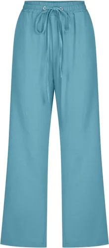Vista 3 de Ceboyel Pantalones capri para mujer para verano, cintura elástica, pantalones de yoga, con cordón, pantalones de lino, pantalones de entrenamiento