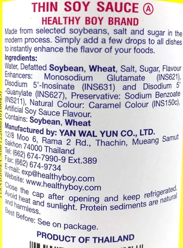 Vista 3 de Healthy Boy Salsa de soja fina, 10 onzas líquidas, producto de Tailandia, salsa de soja, 10.0 onzas líquidas