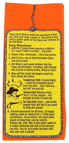 Vista 8 de Six Gun Chili Mixin's Original Chili Seasoning Mix, 4oz (paquete de 6)