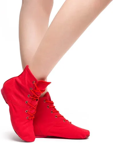 Vista 3 de Zapatos de botas de jazz para mujer, zapatos de personaje para mujer, botines para hombre