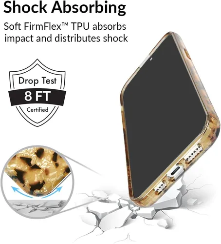Vista 4 de VELVET CAVIAR Funda para iPhone 14, probada en caídas de 10 pies, concha de tortuga