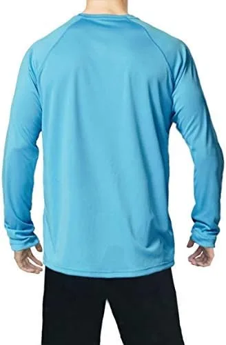 Vista 2 de Camiseta de manga larga Pretchic con protección solar UPF 50+, para hombre