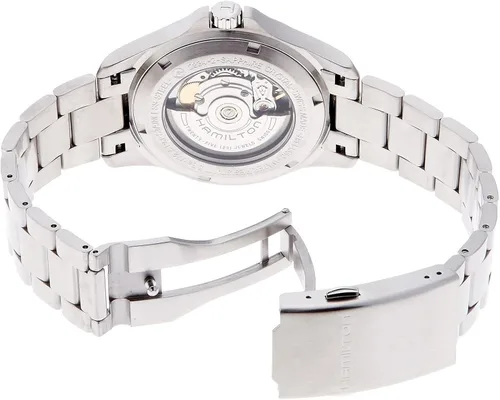 Vista 2 de Reloj automático Hamilton Khaki Field King para hombre H64455133, PlateadoNegro, Reloj automático