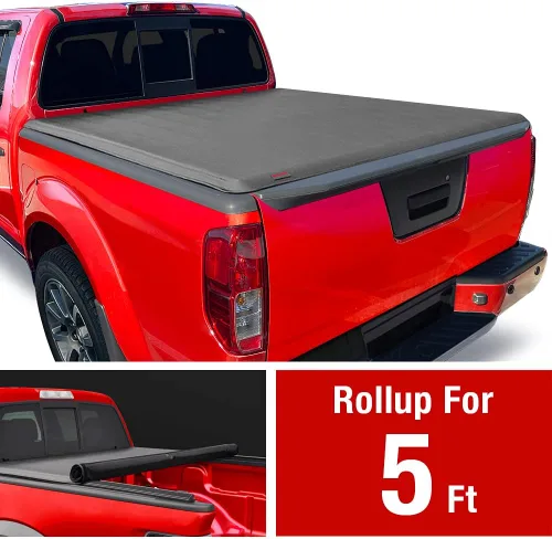 Vista 2 de MaxMate - Cubierta enrollable para camioneta, compatible con Nissan Frontier 2005-2019, Suzuki Equator 2009-2014 Cama Fleetside para modelos