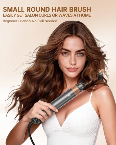Vista 4 de webeauty - Cepillo secador de pelo, peinado profesional 5 en 1 de aire caliente, secador de pelo iónico negativo de alta velocidad, secado rápido
