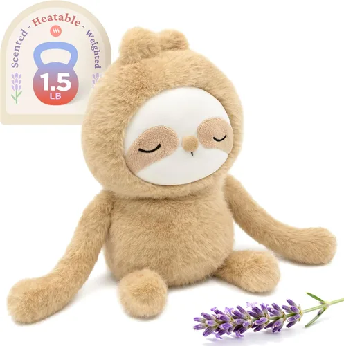 Vista 18 de IKASA Animal de peluche de pingüino para microondas, almohadilla térmica para mayor comodidad y calidez, calentable y refrigerable de 1.5 libras