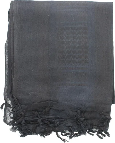 Vista 8 de ARMYU - Bufanda táctica militar árabe Shemagh, Keffiyeh, 100% de algodón Azul & blanco
