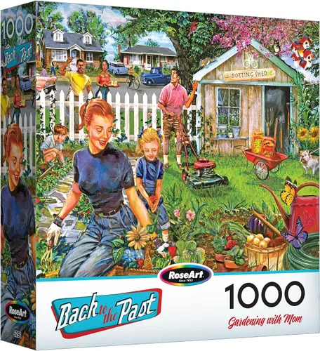 Vista 7 de RoseArt - Back to the Past - Backyard BBQ - Rompecabezas de 1000 piezas para adultos