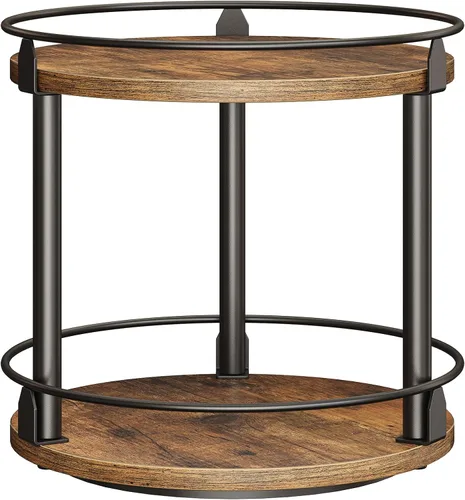 Vista 14 de YATINEY Organizador Lazy Susan, Estante Giratorio para Especias, Organizador de Mesa Giratoria para Especias de 2 Niveles, Soporte Industrial