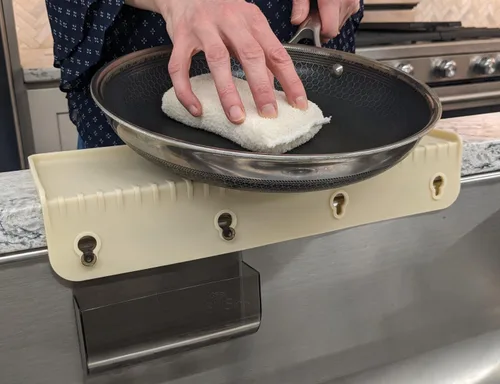 Vista 3 de SiliSink - Protector de borde de silicona para fregadero de cocina, se adapta a 3.75 a 4 pulgadas de ancho, el protector de bordes de silicona