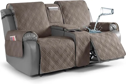 Vista 10 de TAOCOCO - Funda impermeable para sofá biplaza reclinable con consola central, 2 plazas