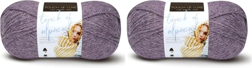 Vista 13 de Lion Brand Yarn Hilo Touch of Alpaca (1 madeja), color negro