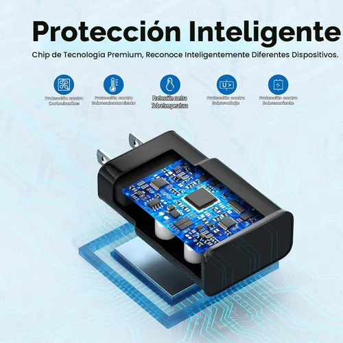 Vista 6 de Cargador rápido Andriod, cargador rápido tipo C con cable de carga rápida tipo C de 5 pies para Galaxy S10/S9/S8/S10e/S10+/S8+/S9+/Note 8 9 10 Negro