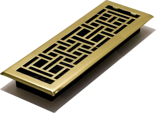 Vista 63 de Decor Grates Registro de suelo oriental AJH212-RB, 2 x 12 pulgadas, acabado de bronce frotado