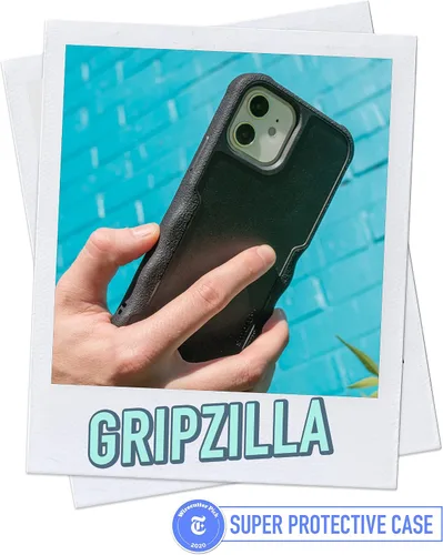 Vista 2 de Smartish Funda para iPhone 12 Pro Max Armor - Gripzilla [resistente + protectora] Funda de agarre delgada y resistente - Black Tie Affair