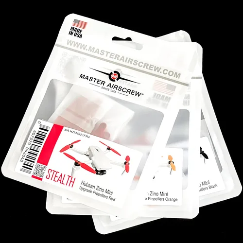 Vista 9 de Master Airscrew Hélices Stealth para Hubsan Zino Mini Pro y SE - Negro, 4 hélices en Set