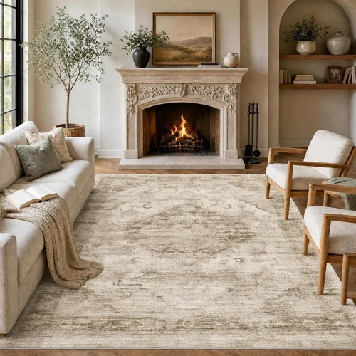 Vista 28 de Garvee Alfombra vintage Beige