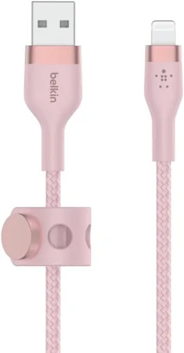 Vista 8 de Belkin BoostCharge Pro Flex Cable Trenzado USB Tipo A a Lightning (1M/3.3FT), Cable de Carga Certificado MFi para iPhone 14, 13, 12, 11, Pro, Max