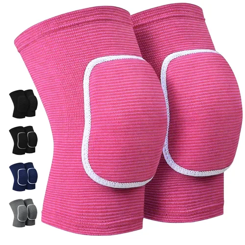 Vista 8 de Rodilleras de voleibol para bailarines, suaves y transpirables para hombres, mujeres y niños, rodilleras protectoras para voleibol, fútbol, baile