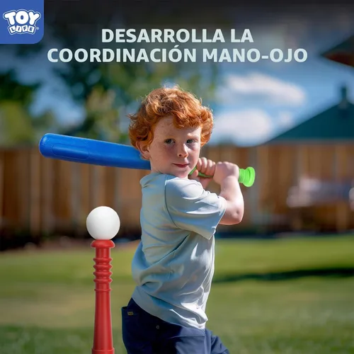 Vista 3 de TOY Life Juego de Tball para Niños de 3-5 y 5-8 Tball para Niños de 5-8 Bat de Tee para Niños Pequeños Set de Bate de Béisbol para Niños de 3-5
