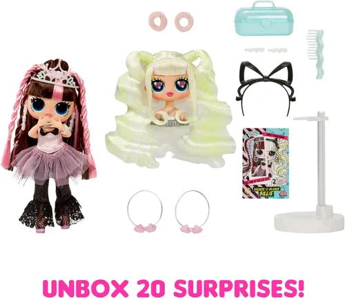 Vista 2 de L.O.L. Surprise! Tweens Surprise Swap Bronze-2-Blonde Billie Fashion Doll con más de 20 sorpresas, incluyendo cabeza de peinado y fabulosas modas