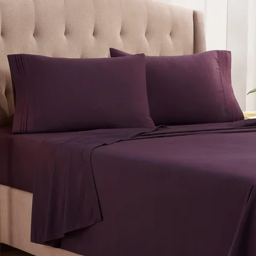 Vista 36 de Empyrean Juego de sábanas individuales - 110 GSM 4 piezas de sábanas para cama individual, sábanas de tamaño individual doble cepillado, sábanas