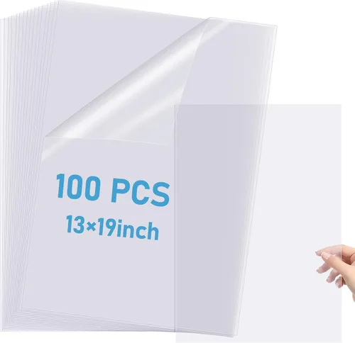 Vista 8 de Timgle Película de transparencia de inyección de tinta impermeable de 11 x 17 pulgadas, 1 hoja de papel transparente para impresión de pantalla