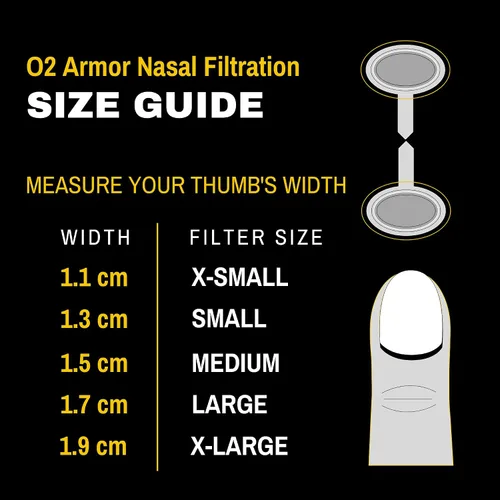 Vista 3 de O2 Armor Filtros de nariz para soldadores y alergias - Filtro de nariz para polvo - Filtros nasales para soldadura - Máscara de polvo de nariz