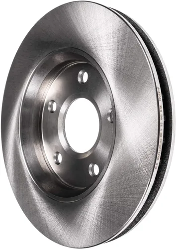 Vista 242 de Detroit Axle - Rotores de freno delantero para 04-13 Mazda 3 Rotores de frenos de disco 06-15 Mazda 5 Reemplazo: Rotor regular delantero de 11.81