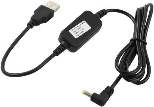 Vista 5 de Cable de alimentación USB de 5 V a CC de 12 V, compatible con Amazon Echo Spot y Echo Dot de 3ª generación, convertidor elevador de voltaje, Negro