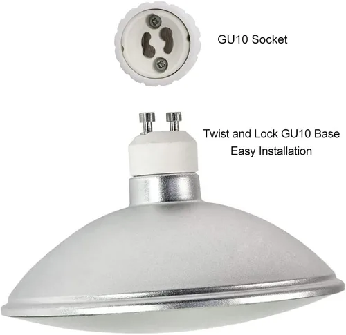 Vista 4 de Bombilla LED AR111/FR111 basada en GU10, 12W 1200LM GU10 Bombilla de inundación 100W Halógeno Raplacement, Bombilla Reflectora PAR36 para luz