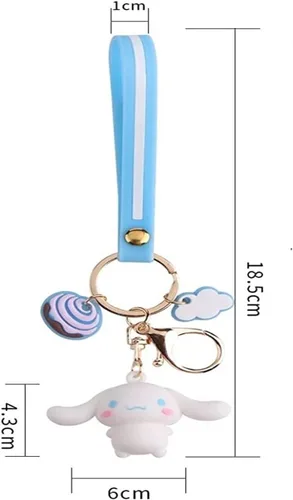 Vista 2 de HENGNICE Encantador llavero de anime accesorios lindos Kawaii regalos creativos adorable llavero llavero llavero monedero bolso coche encantos